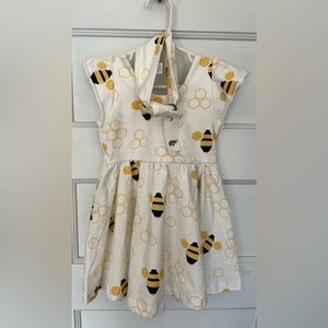 Monica + Andy 2T bee dress and headband NWT